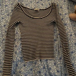 Black and white striped long sleeve